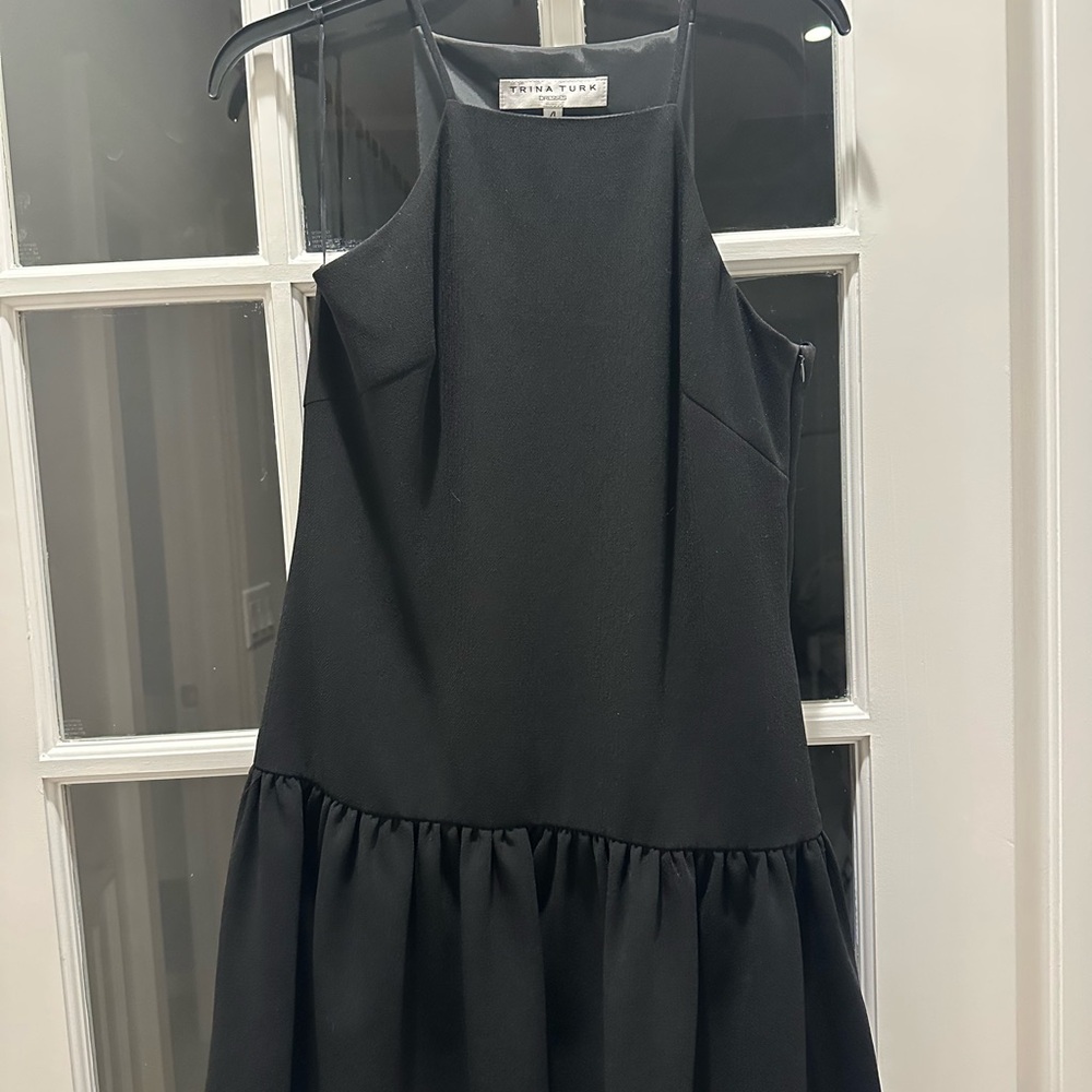 Trina Turk Charcoal Sleeveless Mini Dress